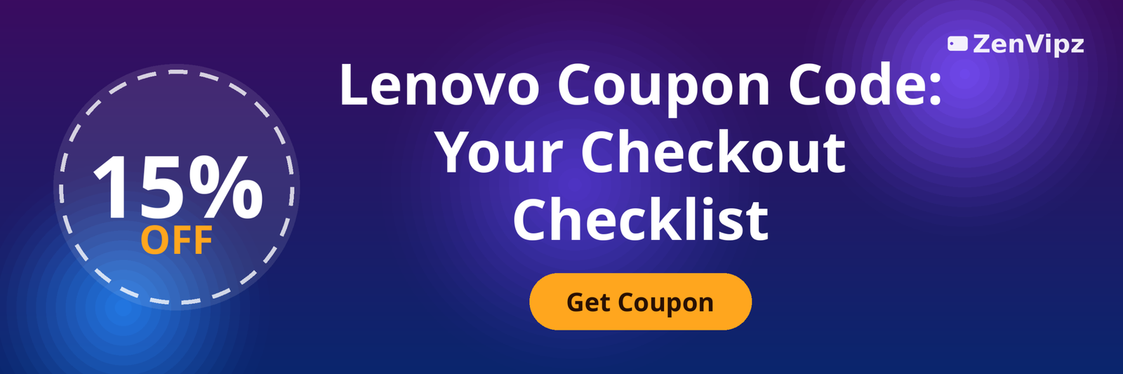 Lenovo coupon code checklist: EXTRAFIVE and OUTLET15 codes with doorbuster and student savings steps