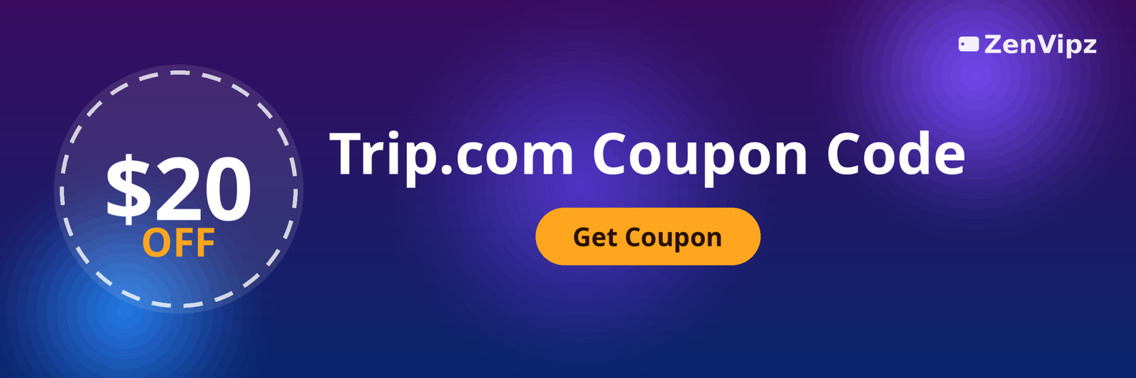 Trip.com coupon code October 2026 featured image with $20 off discount badge